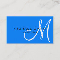 Monogram Azure colour background