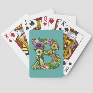 Monogram B Bountiful T-Shirt Playing Cards