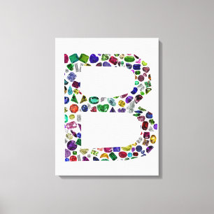 Monogram B Canvas Print