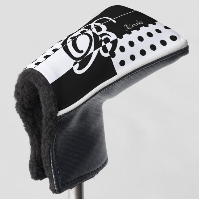 Monogram B Golf Head Cover (3/4 Front)