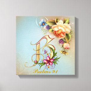 Monogram B Premium Wrapped Canvas (Gloss)