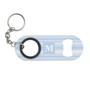 Monogram baby blue stripes