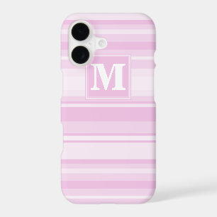 Monogram baby pink stripes