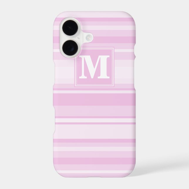 Monogram baby pink stripes (Back)
