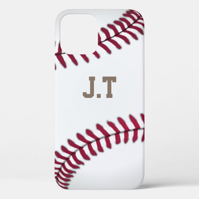 Monogram Baseball Case-Mate iPhone Case (Back)