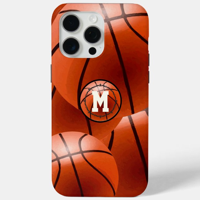 Monogram Basketball iPhone Case (Back)