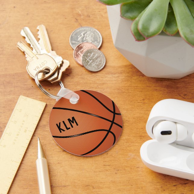 Monogram Basketball Keychain (Desk)