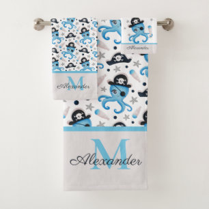 Monogram Bath Towel Set