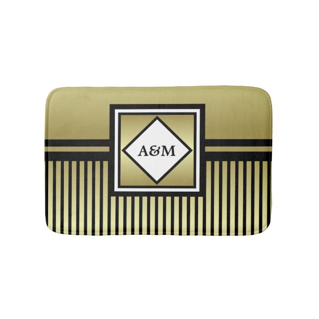 Monogram Bathroom Bath Mat (Front)