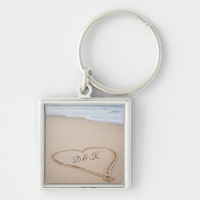 Monogram | Beach Love I Key Ring (Front)