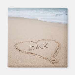 Monogram   Beach Love I Magnet