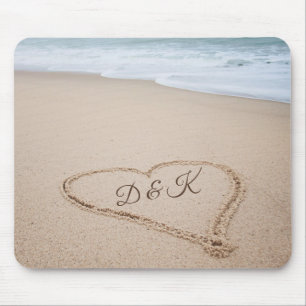 Monogram Beach Love I Mouse Pad