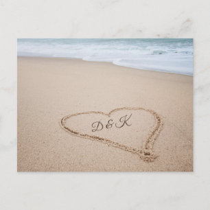 Monogram Beach Love I Postcard