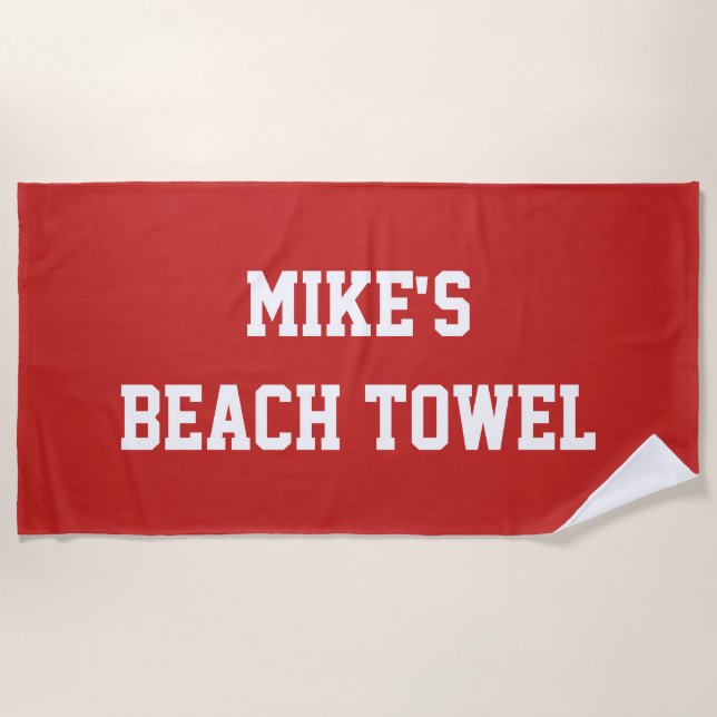 Monogram Beach Towel (Front)