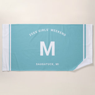 Monogram  beach towel