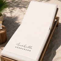 Monogram Beach Towels | Custom Resort Towel Gift