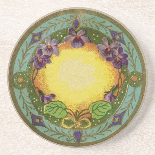 Monogram Belle Epoch French Violet Coaster (Front)