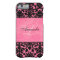 Monogram Black and Pink Damask iPhone 6 case