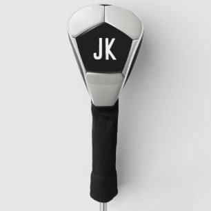 Monogram Black and White Golf Head Cover