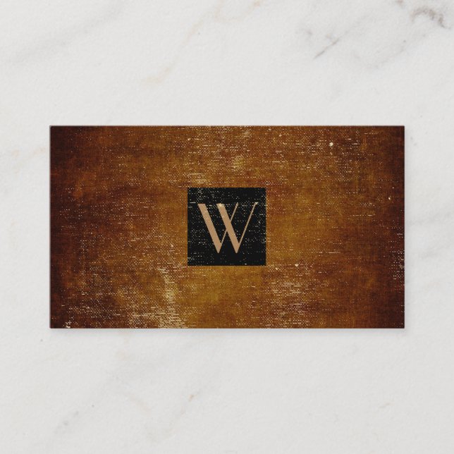 Monogram black box and Vintage Business Card (Front)