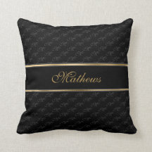 Monogram Black Charcoal Name