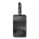 Monogram Black Grey Faux Metal Steel Styled Custom