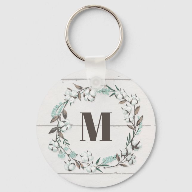 Monogram | Blessed VII | Let's Stay Home Key Ring (Front)