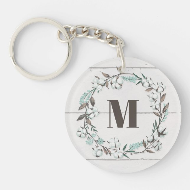 Monogram | Blessed VII | Let's Stay Home Key Ring (Front)