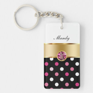 Monogram Bling Keychains