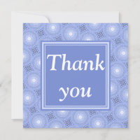 Monogram blue circles pattern