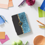 Monogram Blue Faux Glitter and Black iPad Pro Cove iPad Mini Cover<br><div class="desc">iPad Case and Cover ready for you to personalise. ✔Note: Not all template areas need changed. 📌If you need further customisation, please click the "Click to Customise further" or "Customise or Edit Design" button and use our design tool to resize, rotate, change text colour, add text and so much more....</div>