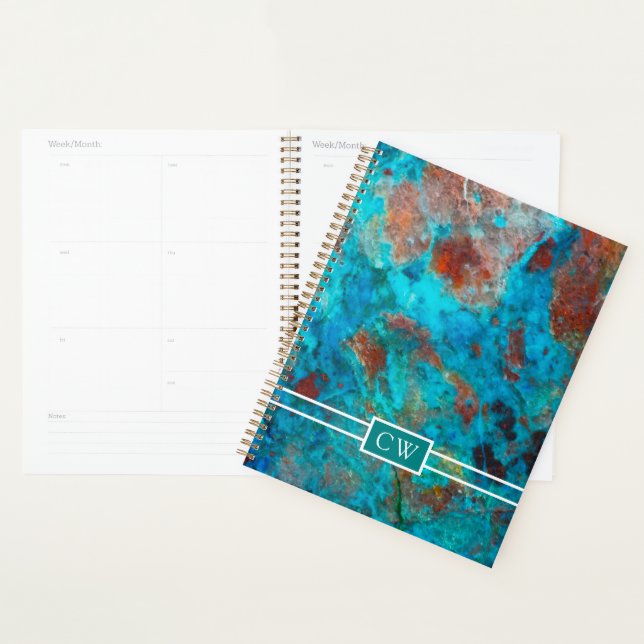 Monogram | Blue Shattuckite Planner (Display)