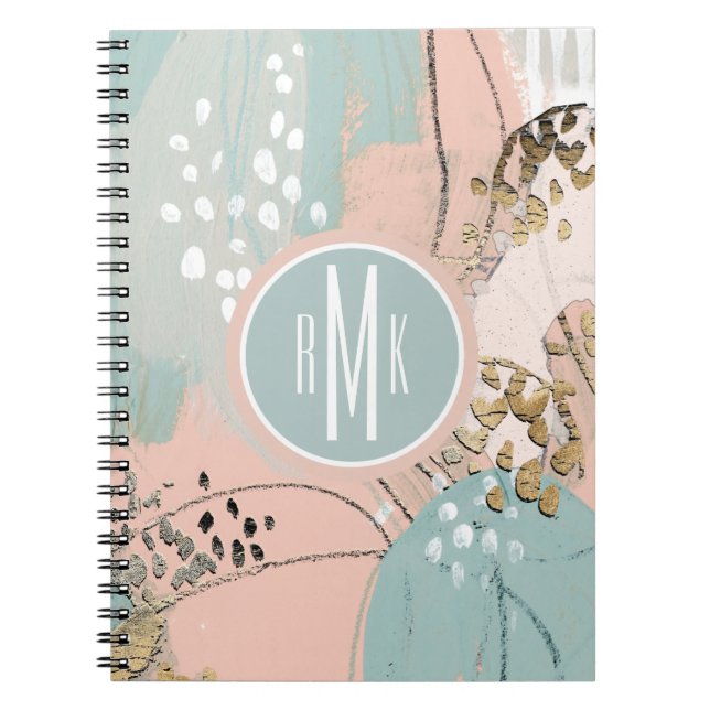 Monogram | Blush & Gold I Notebook (Front)