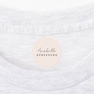 Monogram Blush Pink   Modern Minimalist Feminine