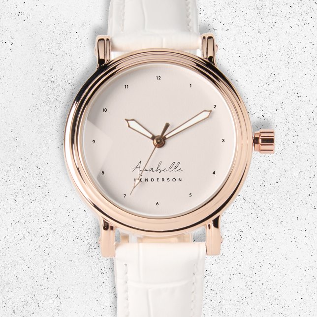 Monogram Blush Pink | Modern Minimalist Feminine Watch (Creator Uploaded)