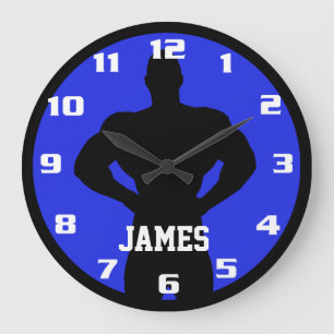 Monogram Bodybuilder Large Clock