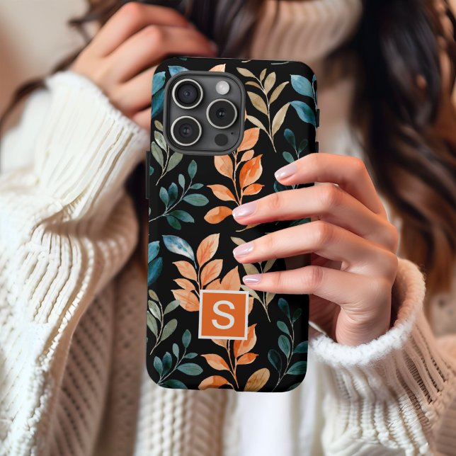 Monogram Boho flower Case-Mate iPhone Case (Creator Uploaded)