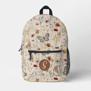 Monogram Boho Printed Backpack