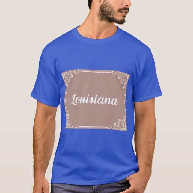Monogram Boho Style Pastel Pink T-Shirt (Front)