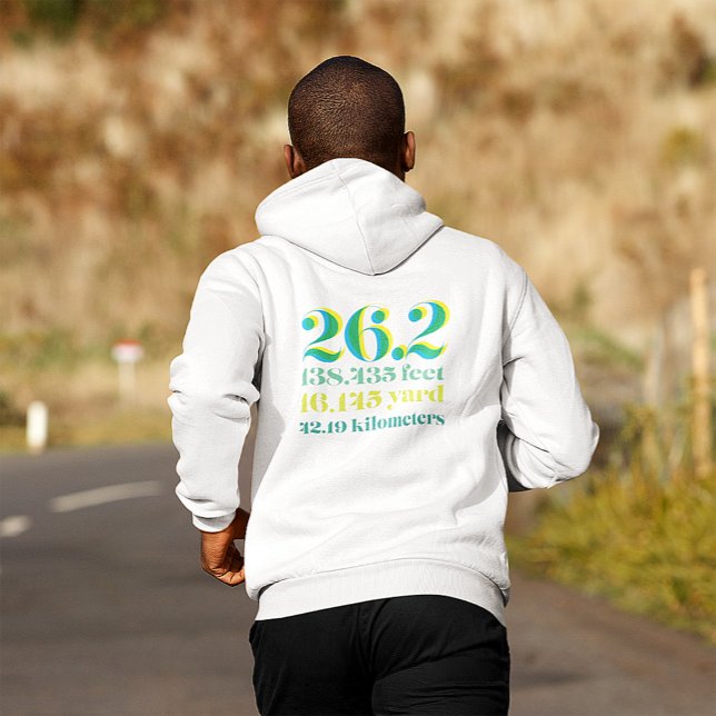 Monogram Bold 26.2 Marathon Running Distance Hoodie (Creator Uploaded)