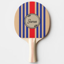 Monogram Border Custom First Name Sporty Stripes