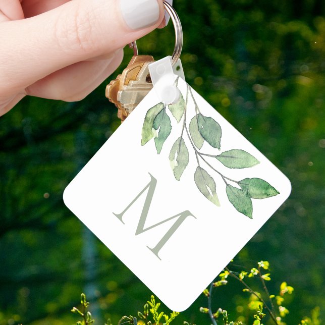 Monogram Botanical Key Ring (Creator Uploaded)