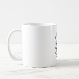  Monogram Botanical Leaf P letter classic mug