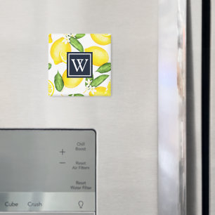 Monogram Botanical Lemon Magnet