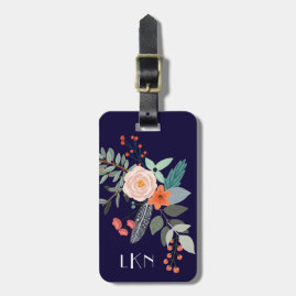 Monogram Botanical Luggage Tag