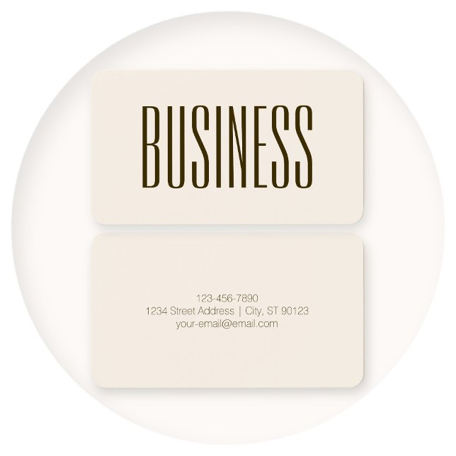 Monogram, Brand or Business Name | Off-white Brown (Creator Uploaded)