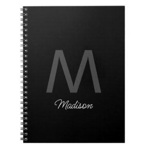 Monogram Bridesmaid Groomsmen Wedding Gift Favour Notebook