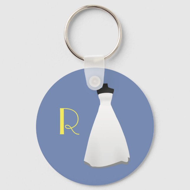 Monogram Bridesmaid Keychain (Front)