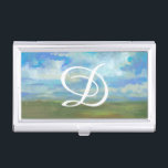 Monogram | Bright Day II Business Card Holder<br><div class="desc">Home Décor</div>