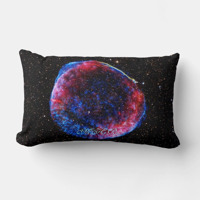 Monogram Brightest Supernova Ever space picture Lumbar Cushion (Front)